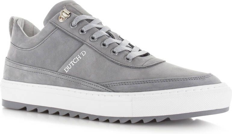 Dutch&apos;D Myth Grijs Nubuck Lage sneakers Heren