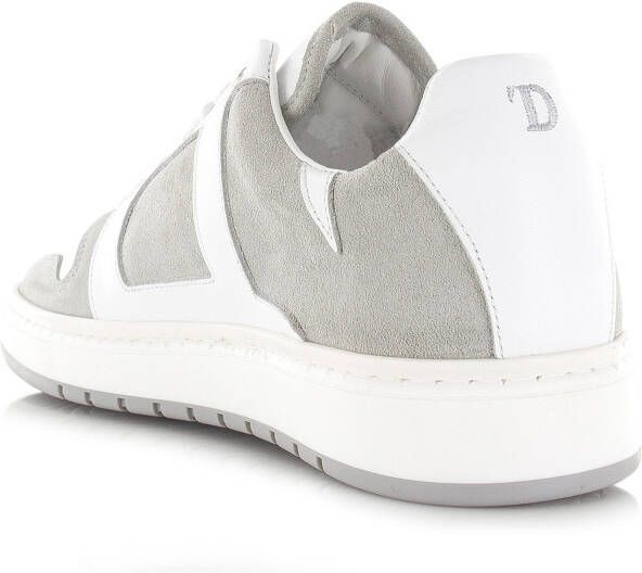 Dutch&apos;D Rune White Grey Wit Suede Lage sneakers Heren