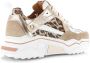 DWRS LABEL DWRS PLUTO leopard white sand Wit Leer Lage sneakers Dames - Thumbnail 5