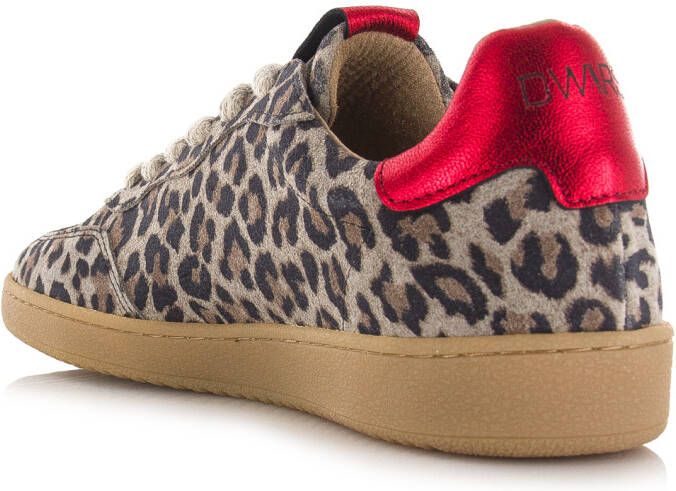 DWRS LABEL DWRS POONA damessneakers panterprint Beige Suede Lage sneakers Dames