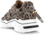 DWRS LABEL DWRS Jupiter leopard sneakers Beige Leer Lage sneakers Dames - Thumbnail 13