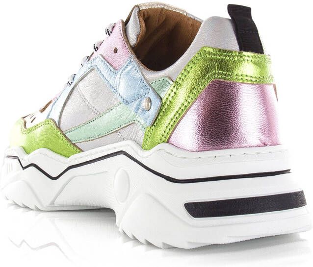 DWRS LABEL Pluto holographic | Lt. Pin Roze Leer Lage sneakers Dames