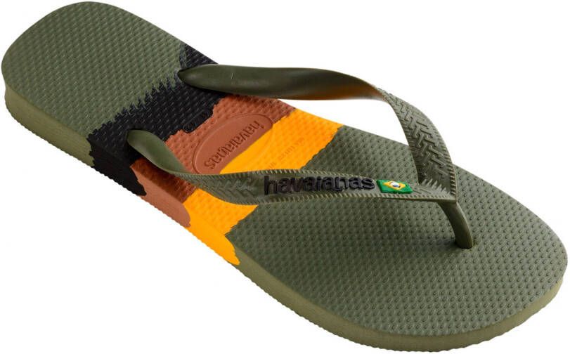 Havaianas Brasil tech Groen Rubber Teenslippers Unisex