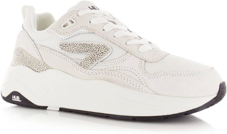 Hub Glide S46 Wit Suede Lage sneakers Dames