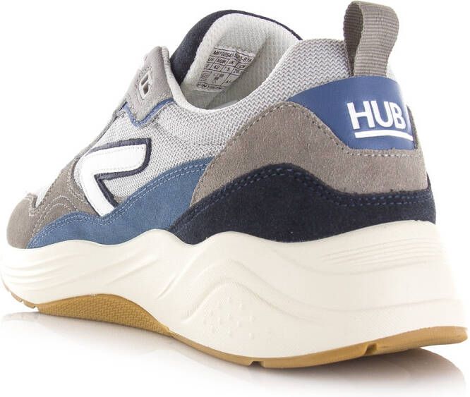 Hub Glide sneakers ice white blue Grijs Suede Lage sneakers Heren