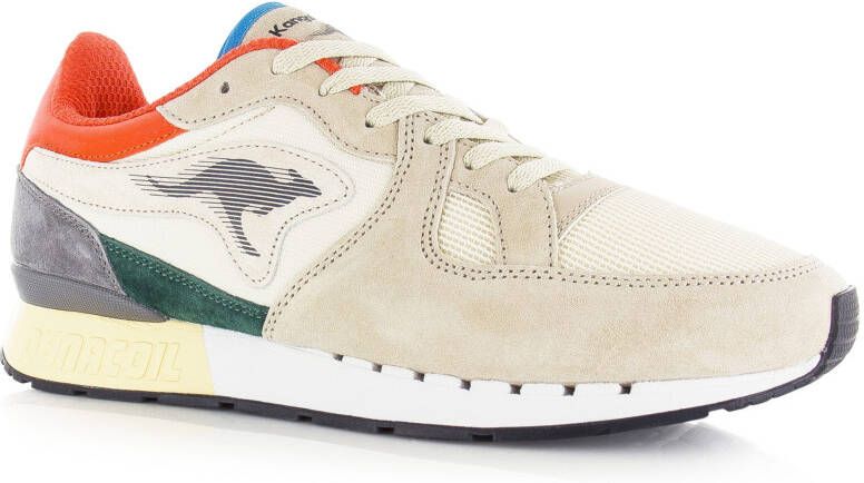 Kangaroos Coil R1 OG Beige Mesh Lage sneakers Heren