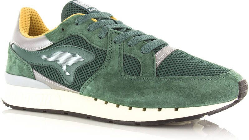 Kangaroos Coil R1 Tech | Evergreen Mus Groen Mesh Lage sneakers Heren