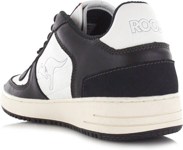 Kangaroos Game Lo Black White Zwart Leer Lage sneakers Unisex