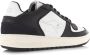 Kangaroos Game Lo Black White Zwart Leer Lage sneakers Unisex - Thumbnail 8