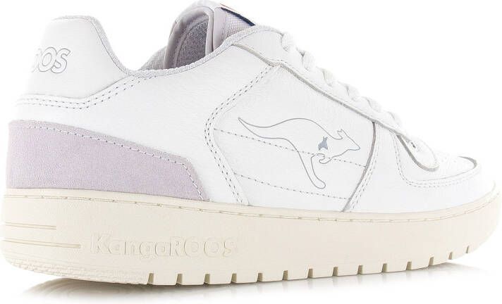 Kangaroos Game Lo White Wit Leer Lage sneakers Unisex