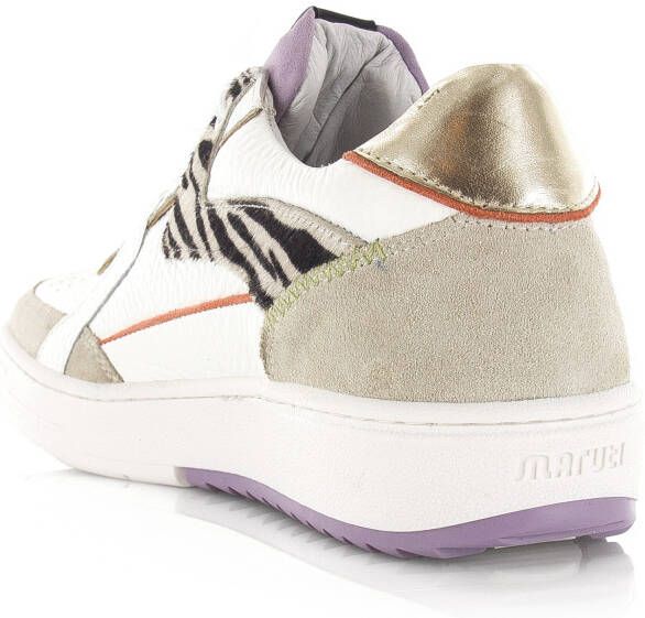 Maruti Alfie Leather Multi Wit Leer Lage sneakers Dames