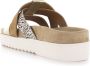 Maruti Bari Slippers Cognac Gold Pixel Offwhite Sandal - Thumbnail 14