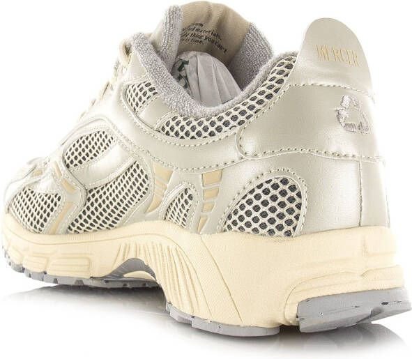 Mercer Amsterdam Mercer The Re-Run Champagne creme Beige Mesh Lage sneakers Dames