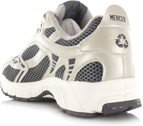 Mercer Amsterdam Mercer The Re-Run Champagne grey Grijs Mesh Lage sneakers Dames