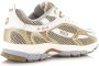 Mercer Amsterdam Mercer The Re-Run white silver gold Wit Mesh Lage sneakers Dames - Thumbnail 4