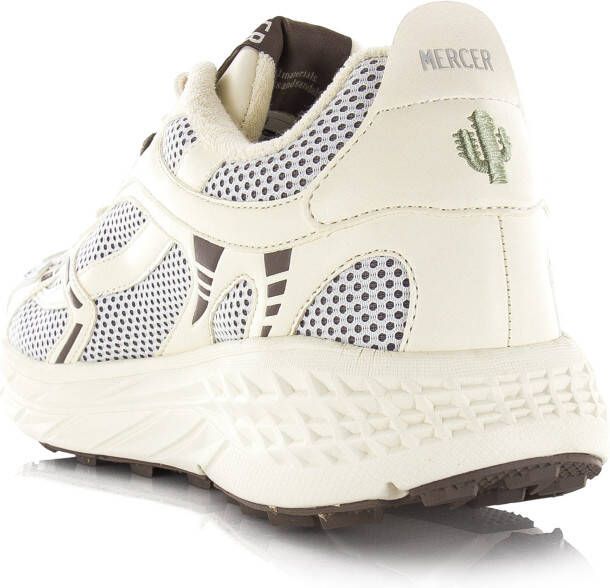 Mercer Amsterdam The Re-Run MAX Cactus Wit Mesh Lage sneakers Unisex