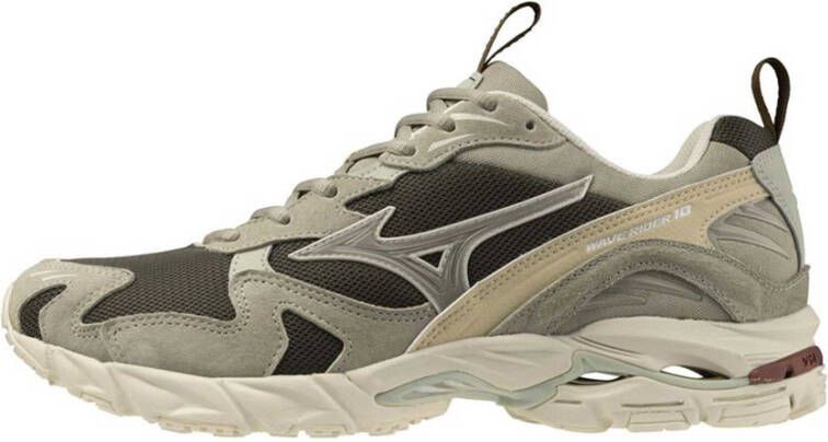 Mizuno WAVE RIDER 10 Beluga Kaki Suede Lage sneakers Unisex