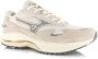 Mizuno Wave Rider ß | White Sand Ultimate Gray Wit Suede Lage sneakers Heren - Thumbnail 2