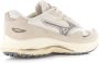 Mizuno Wave Rider ß | White Sand Ultimate Gray Wit Suede Lage sneakers Heren - Thumbnail 4