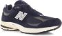 New Balance 2002R Navy Eclipse & Grijs met Wit Crème Sneakers Blue - Thumbnail 9