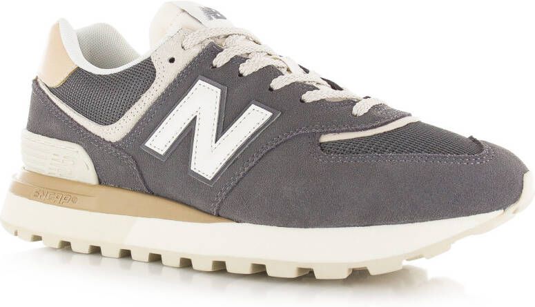 New Balance 574 Grijs Suede Lage sneakers Heren