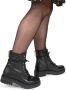 POELMAN leren veterboot zwart Leer Veterboots Dames - Thumbnail 9