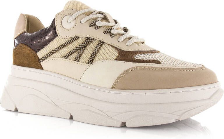 POELMAN LPJANA-05POE1 sneaker Beige Leer Lage sneakers Dames