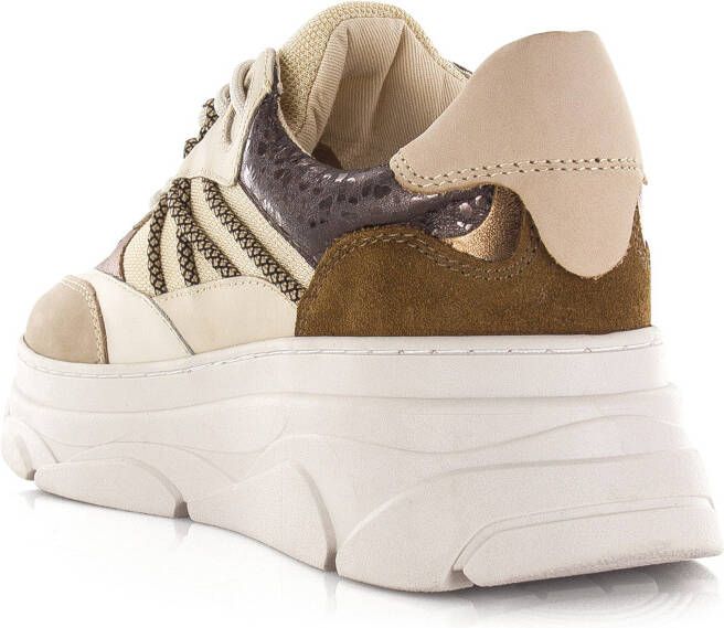 POELMAN LPJANA-05POE1 sneaker Beige Leer Lage sneakers Dames