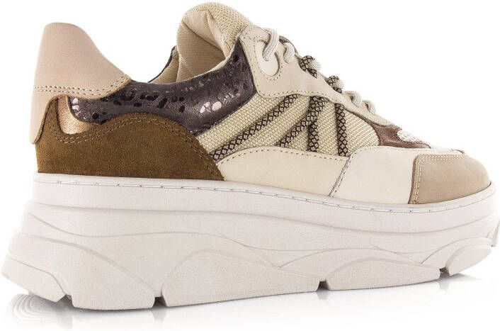 POELMAN LPJANA-05POE1 sneaker Beige Leer Lage sneakers Dames