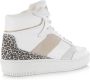 PS Poelman ESQUIMO Dames Hoge Sneakers Wit Multi - Thumbnail 6