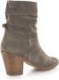 POELMAN Haklaars Taupe Suede Enkellaars met hak Dames - Thumbnail 5