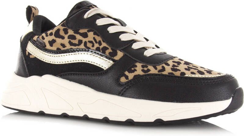 POELMAN zwarte sneakers animalprint Zwart Synthetisch Lage sneakers Dames