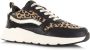 POELMAN zwarte sneakers animalprint Zwart Synthetisch Lage sneakers Dames - Thumbnail 8