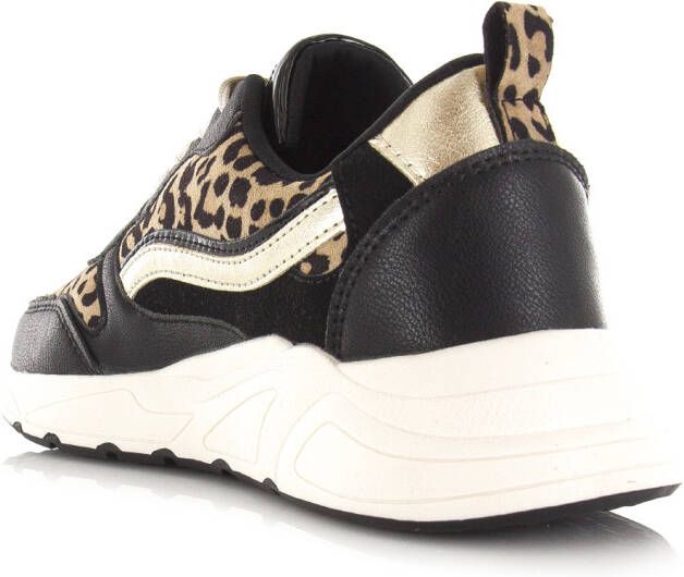 POELMAN zwarte sneakers animalprint Zwart Synthetisch Lage sneakers Dames