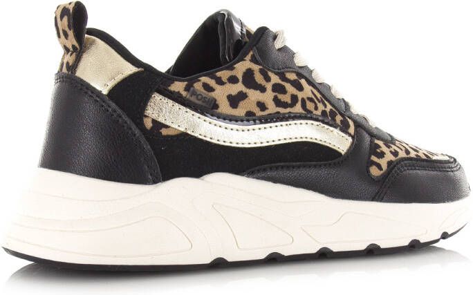 POELMAN zwarte sneakers animalprint Zwart Synthetisch Lage sneakers Dames