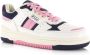 Polo Ralph Lauren Masters Sport | white navy pink Wit Leer Lage sneakers - Thumbnail 3