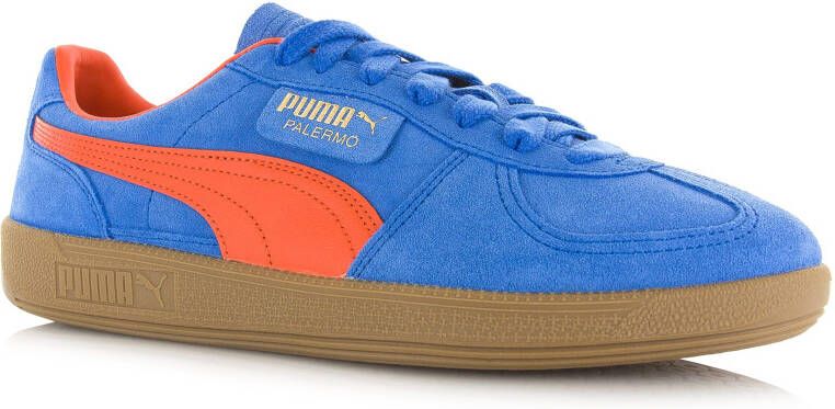 Puma Palermo | blauwe suède sneakers Blauw Suede Lage sneakers Unisex