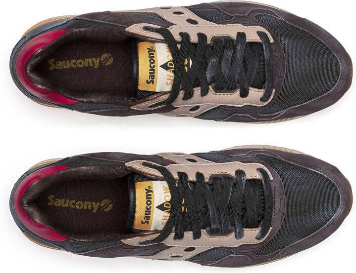 Saucony Shadow 5000 | Black Brown Zwart Suede Lage sneakers Unisex