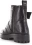 Shoecolate Bikerboot met ritssluiting Zwart Leer Biker boots Dames - Thumbnail 2