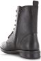 Shoecolate Leren veterboot met rits Zwart Leer Veterboots Dames - Thumbnail 3