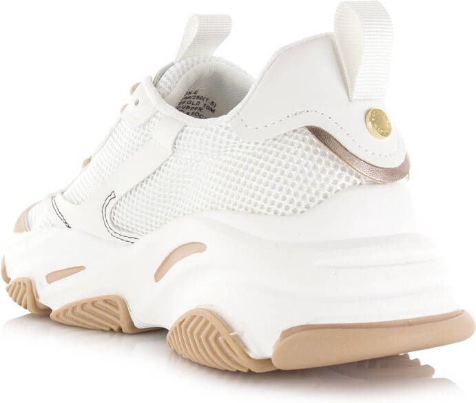 STEVE MADDEN Possession-E cream rose Beige Mesh Lage sneakers Dames