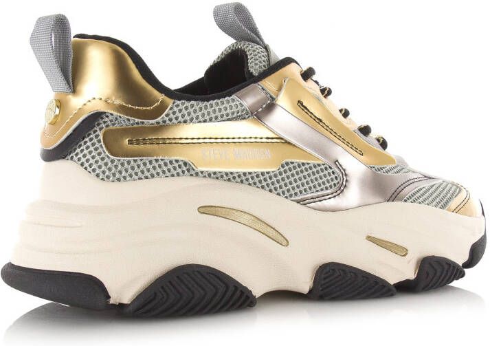 STEVE MADDEN Possession-E | Pewter Gld Zilver Mesh Lage sneakers Dames