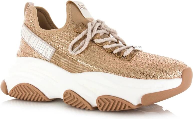 STEVE MADDEN Project bronze gold Brons Nylon Lage sneakers Dames