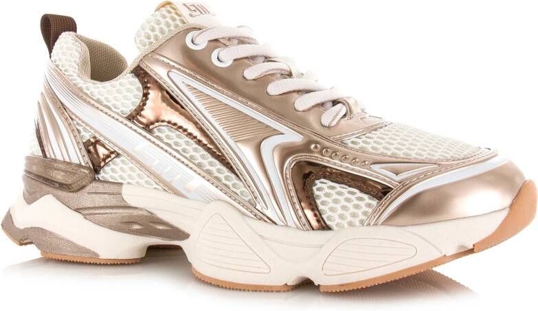 STEVE MADDEN Speedster-E silver gold Beige Synthetisch Lage sneakers Dames