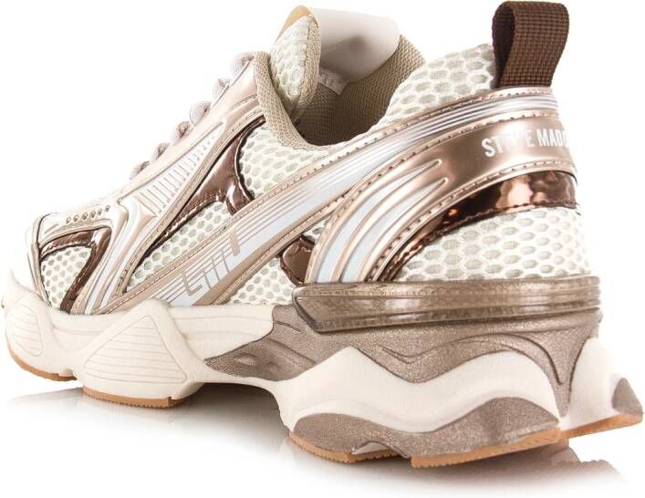 STEVE MADDEN Speedster-E silver gold Beige Synthetisch Lage sneakers Dames