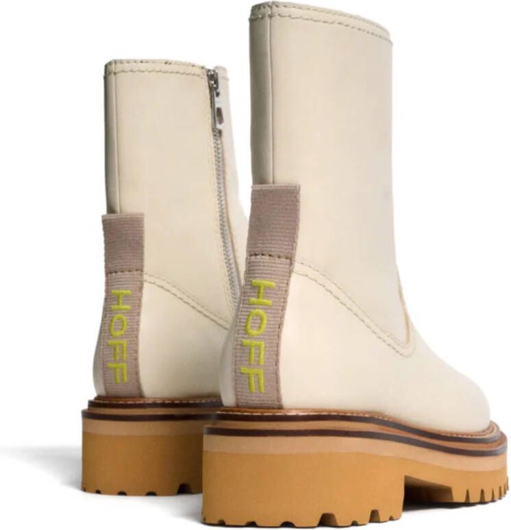 The HOFF Brand HOFF Bota Office off white boots Gebroken wit Leer Enkelboots Dames