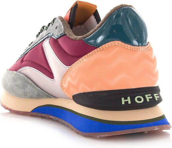 The HOFF Brand HOFF &apos;The James&apos; damessneakers Bordeaux Suede Lage sneakers Dames