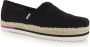 TOMS Alpargata platform rope Zwart Canvas Espadrilles Dames - Thumbnail 2