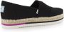 TOMS Alpargata platform rope Zwart Canvas Espadrilles Dames - Thumbnail 8