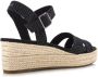 TOMS Audrey linnen sandalen met sleeha Zwart Textiel Sandalen met hak Dames - Thumbnail 16
